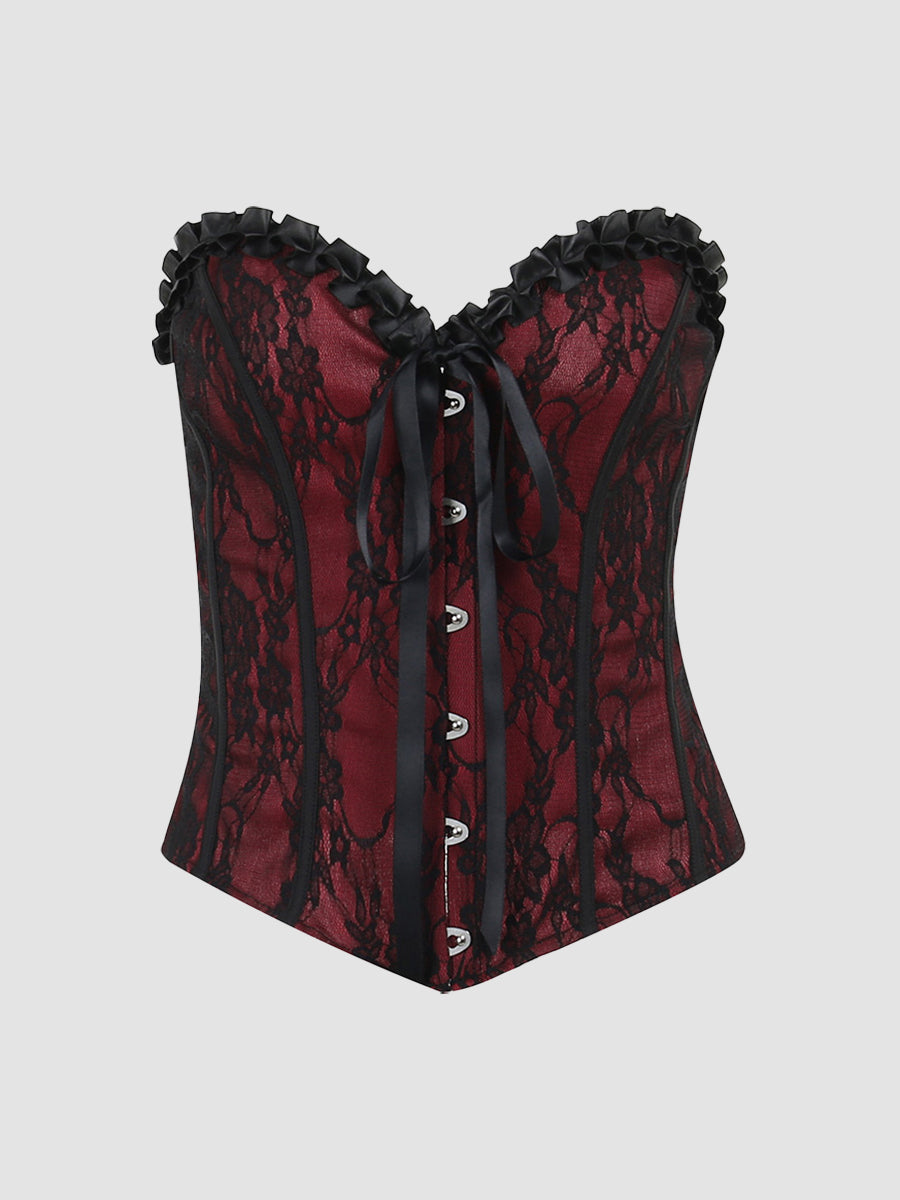 Vintage Lace Bustier Vest