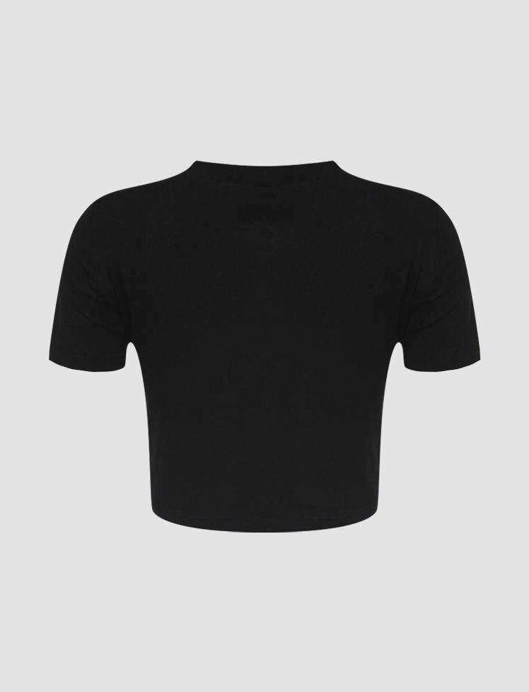 Letter Graphic Crop Top