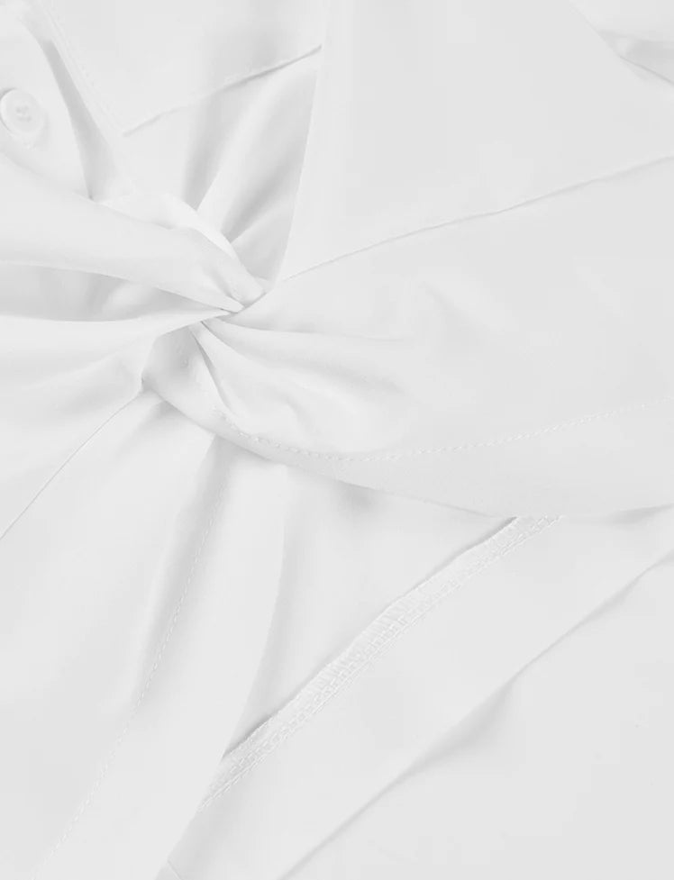 Ruffled Top&Pleated Skirt Set