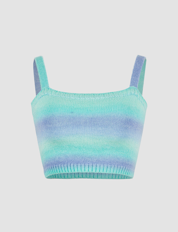 Colorful Knit Cami Top