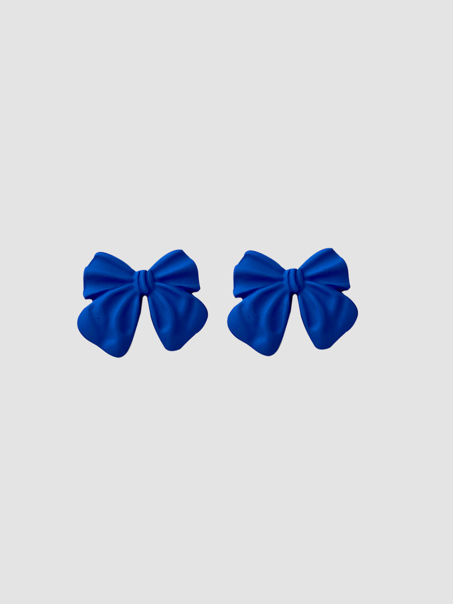 Klein Blue Bow Earrings