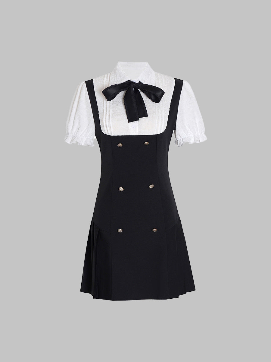 Princess Fake Two Piece Dress