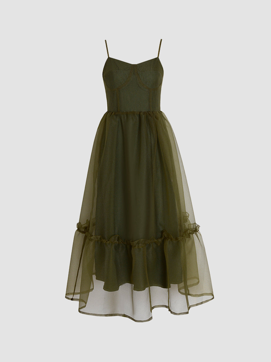Vintage Puffy Camisole Dress