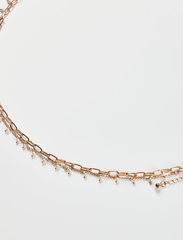 Double Pearl Waist Chain
