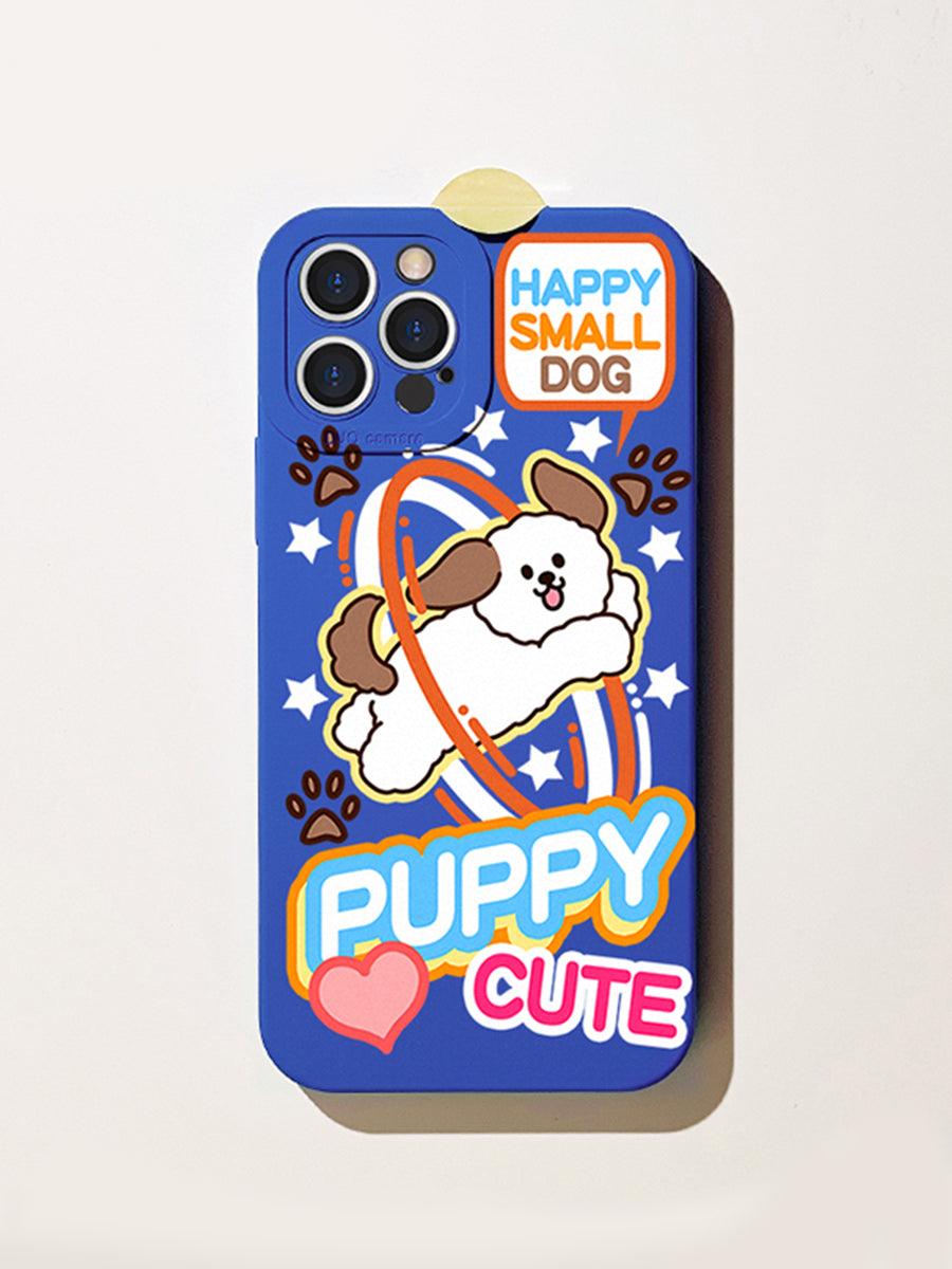 Cute Puppy Blue Case for iPhone