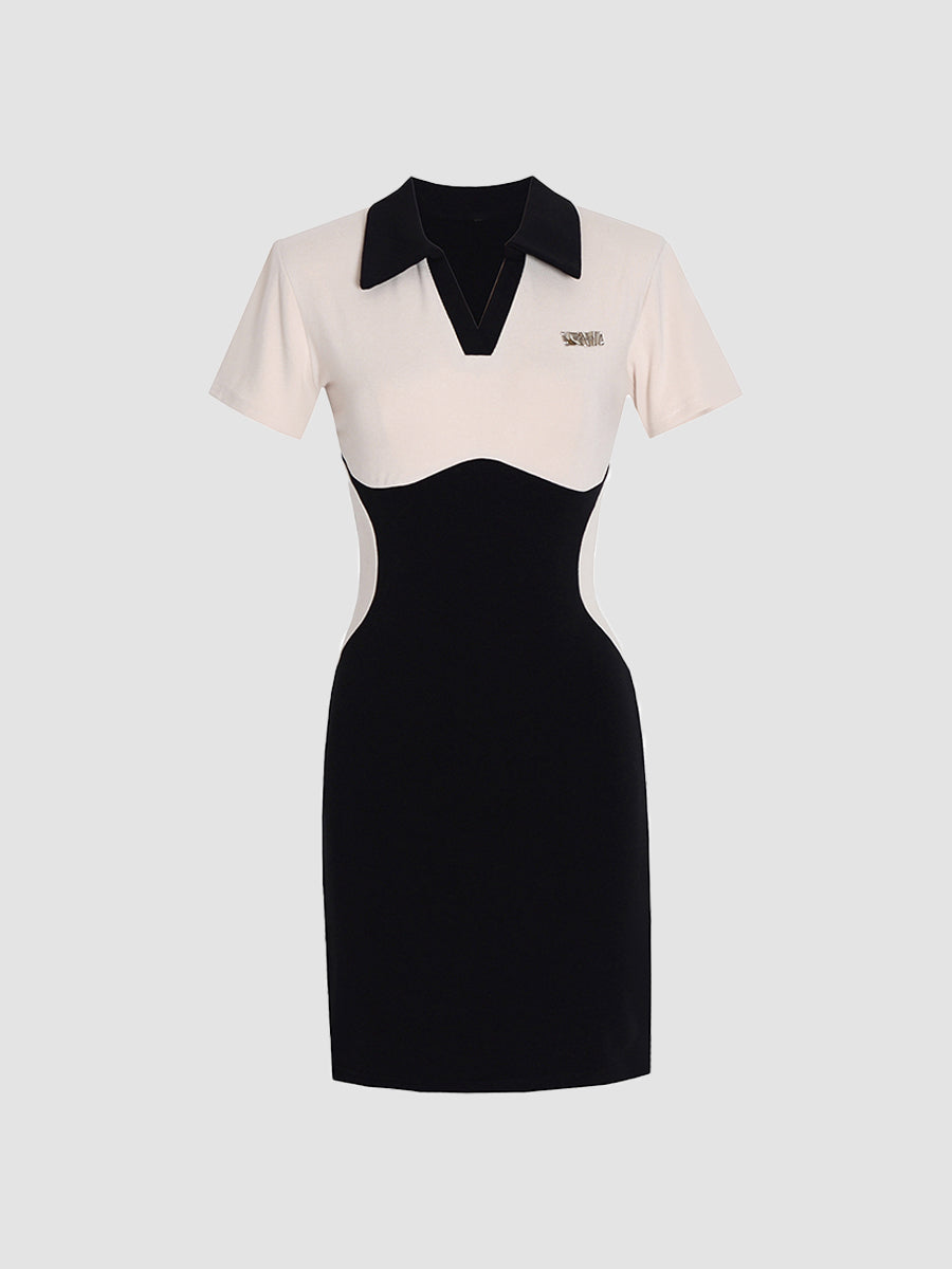 Patchwork Knitted Dress