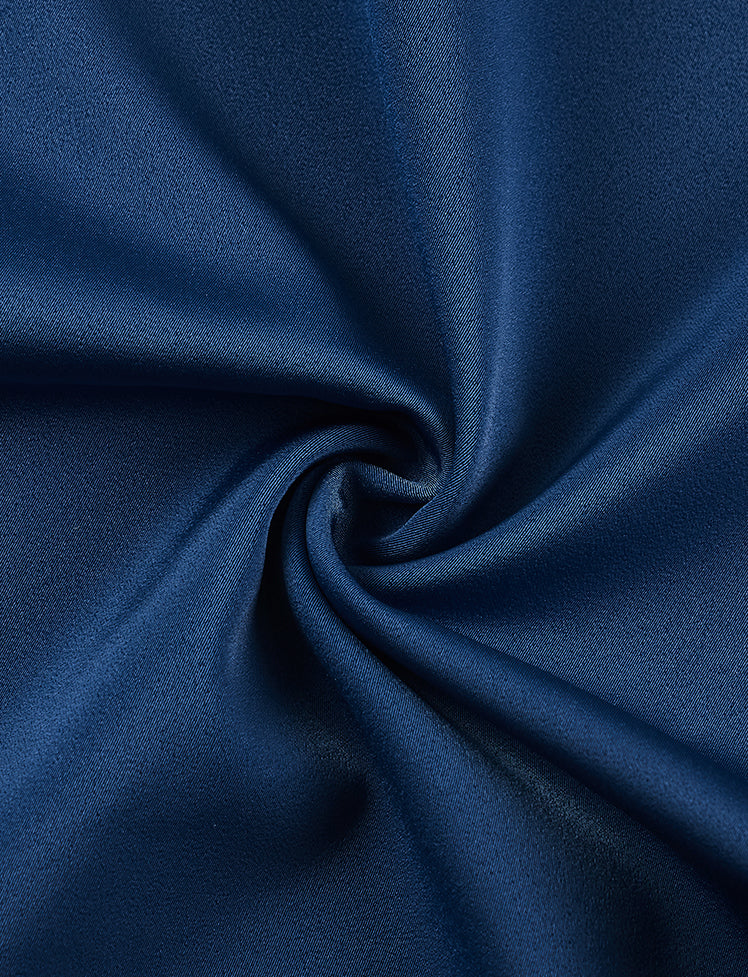 Halter Satin Solid Mini Dress