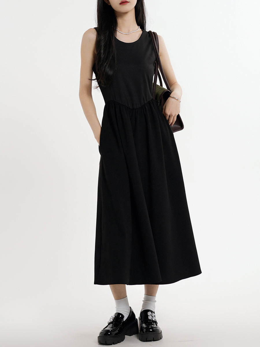 Sleeveless Midi Tank Dress