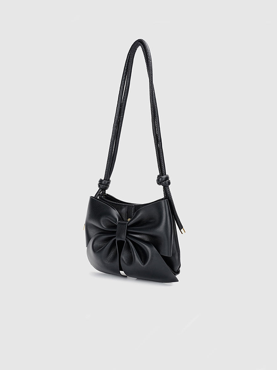 Leather Bow Bag