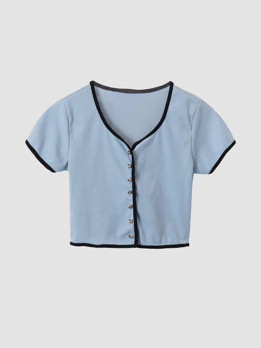 Casual Short Sleeve Top