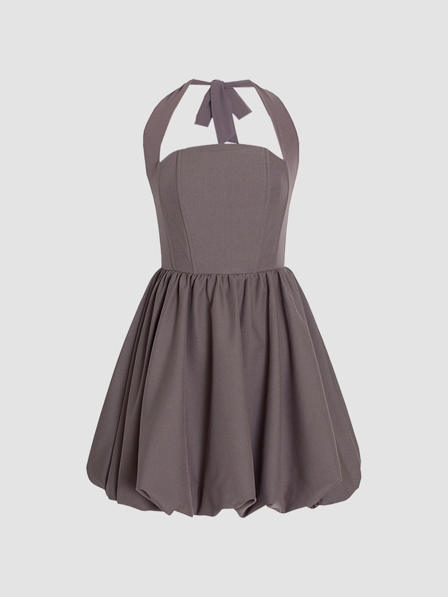 Princess Bustier Halter Puffy Dress