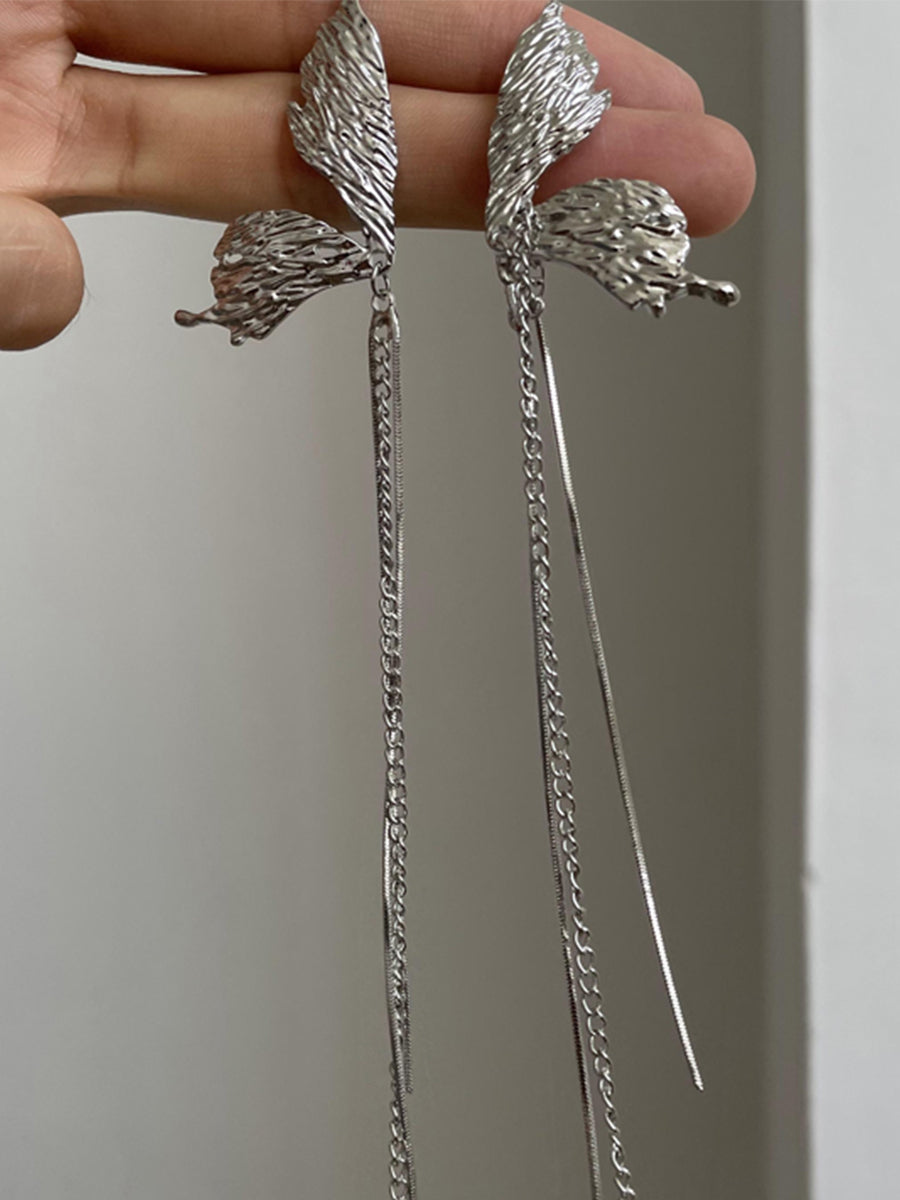 Butterfly Tassel Earrings
