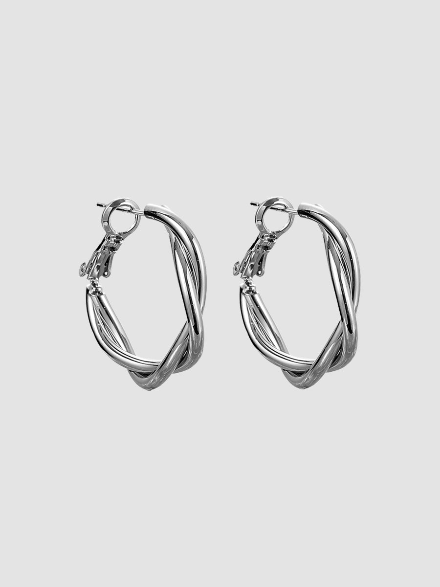 Metal Circle Earrings