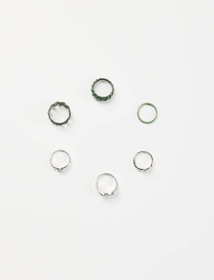Butterfly Daisy Heart Y2K Rings