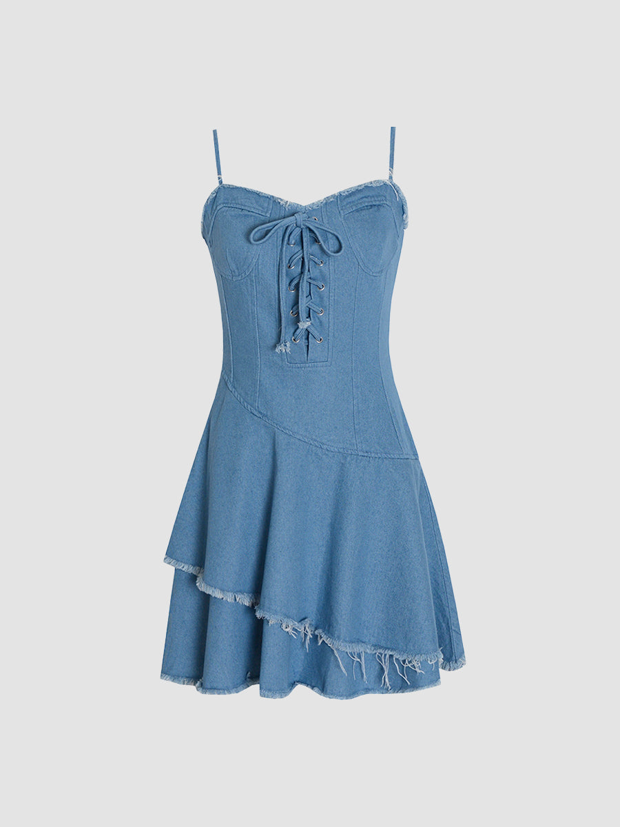 Blue Denim Cake Dress