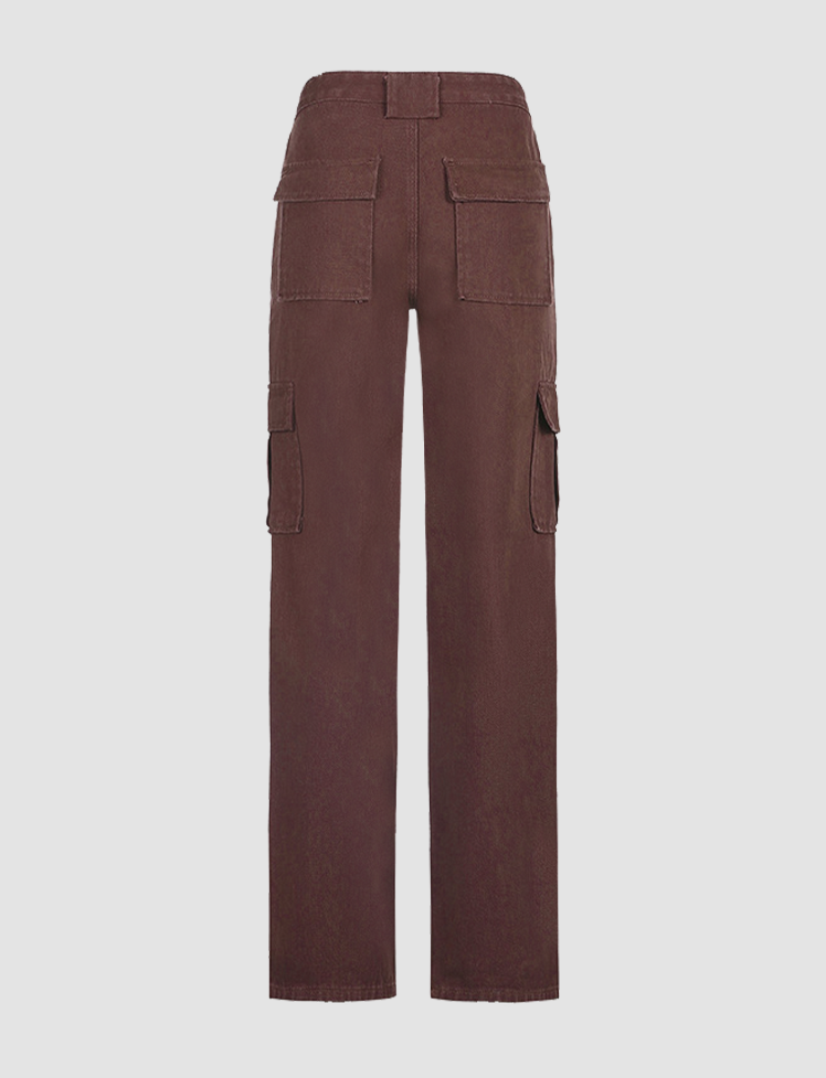 Pocket Cargo Denim Pants
