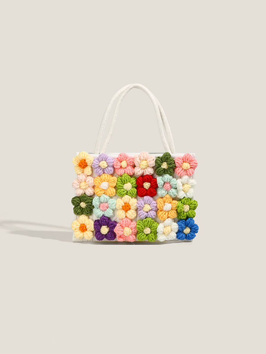Woven Flower Bag