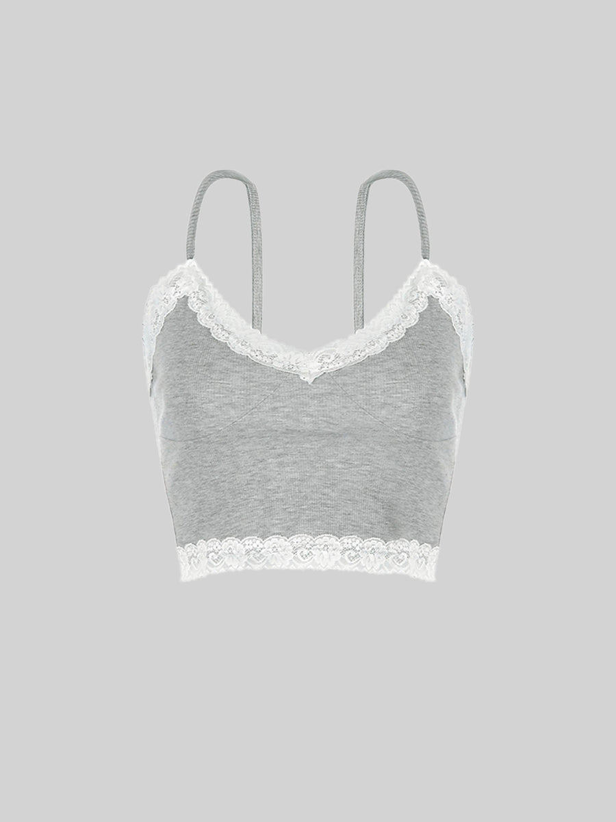 Basic Lace V-Neck Camisole Top