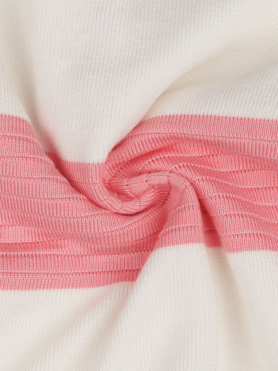 Pink & White Knitted Dress
