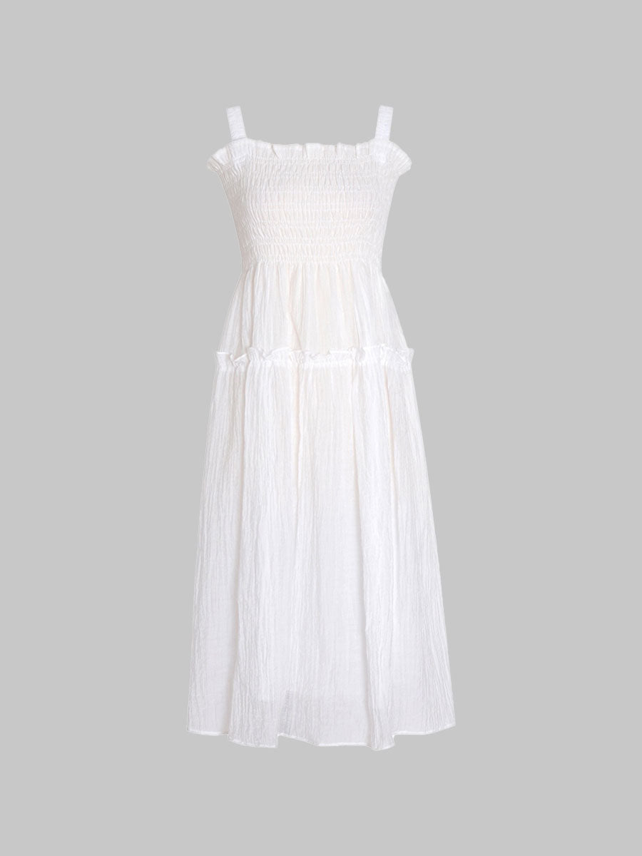 Cotton And Linen Beach Vacation Dress