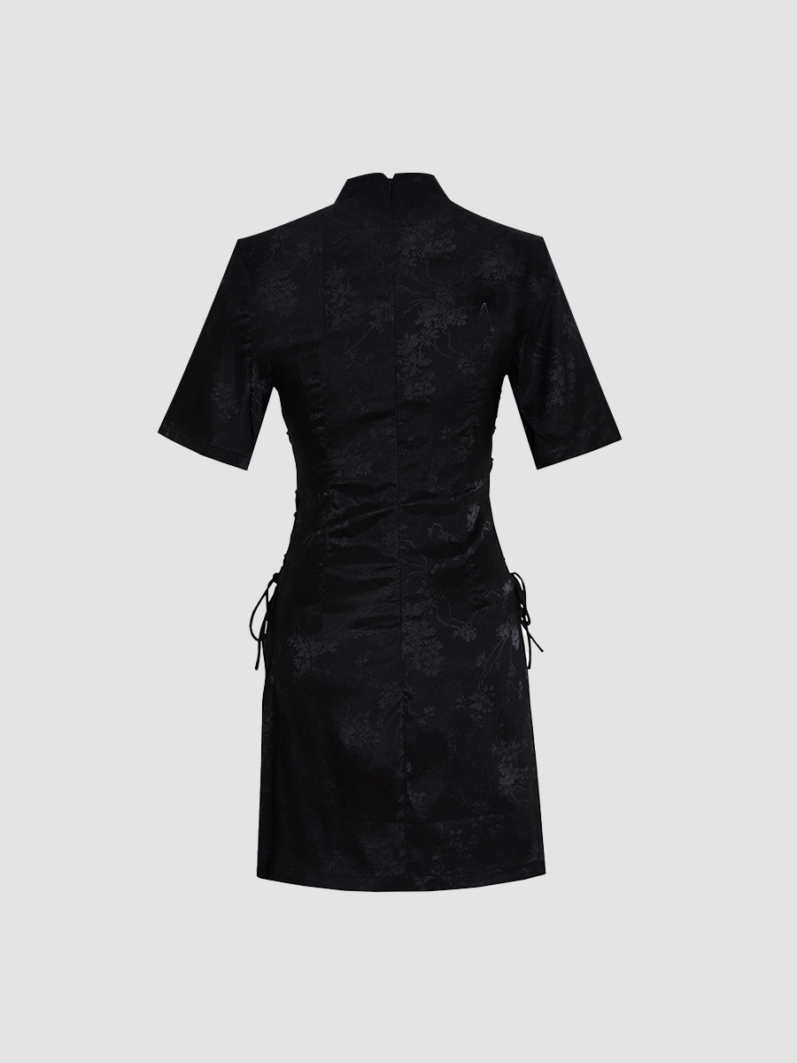 Retro New Style Cheongsam Sexy Hollow Lacing Dress
