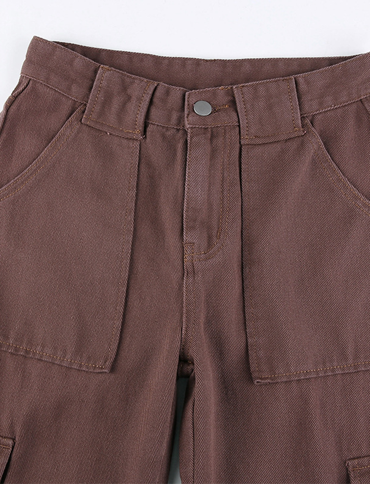 Pocket Cargo Denim Pants