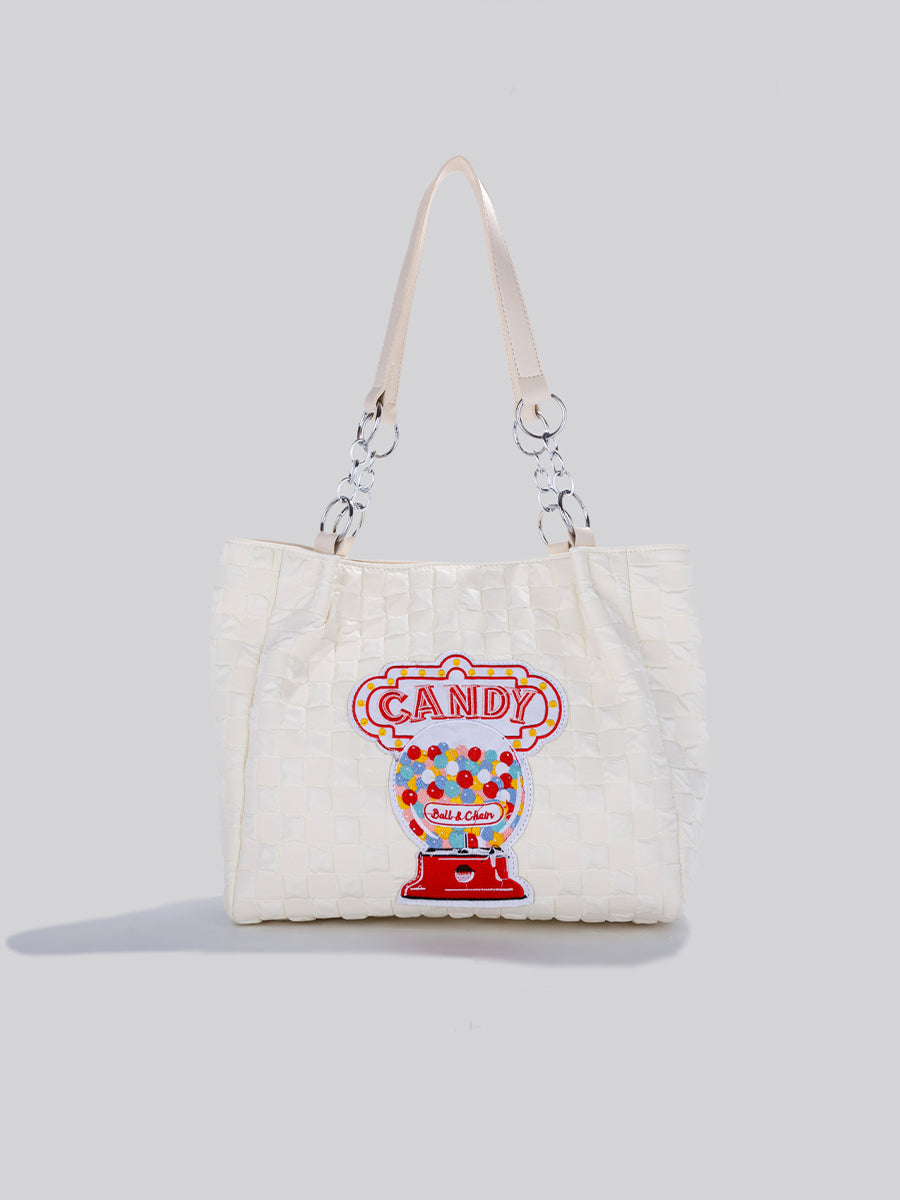 Large Capacity Embroidered Tote Bag