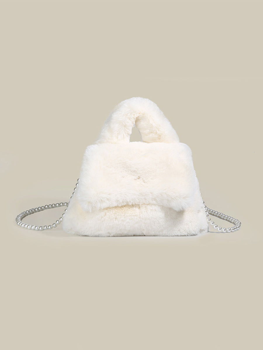 Solid Color Plush Bag