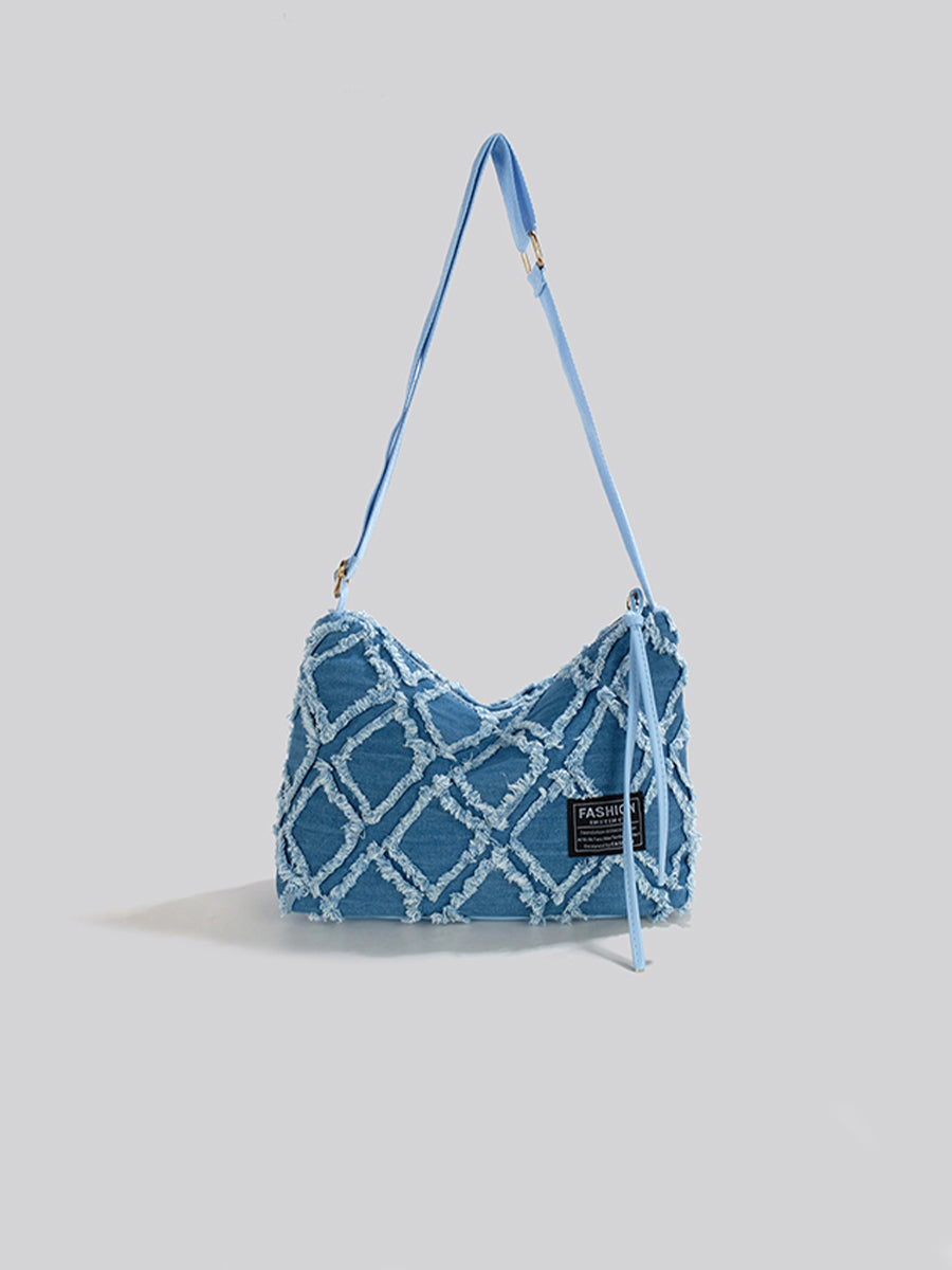 Geometric Tricolor Multifunctional Bag