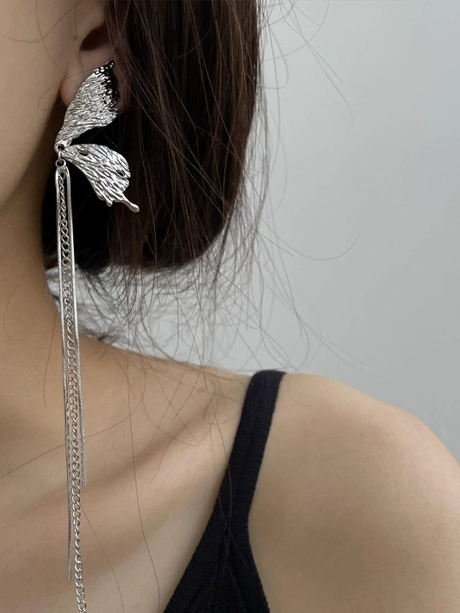 Butterfly Tassel Earrings