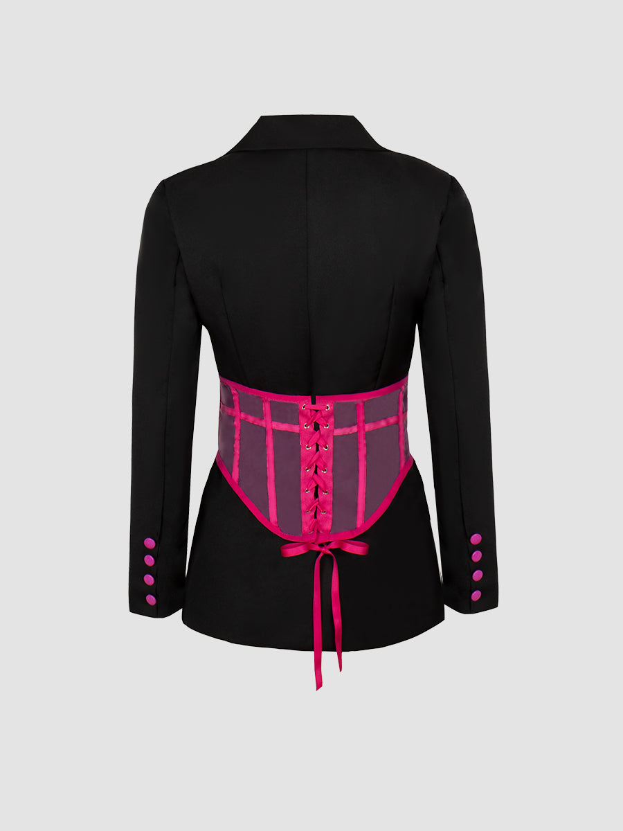 Corset Chain Suit Blazer