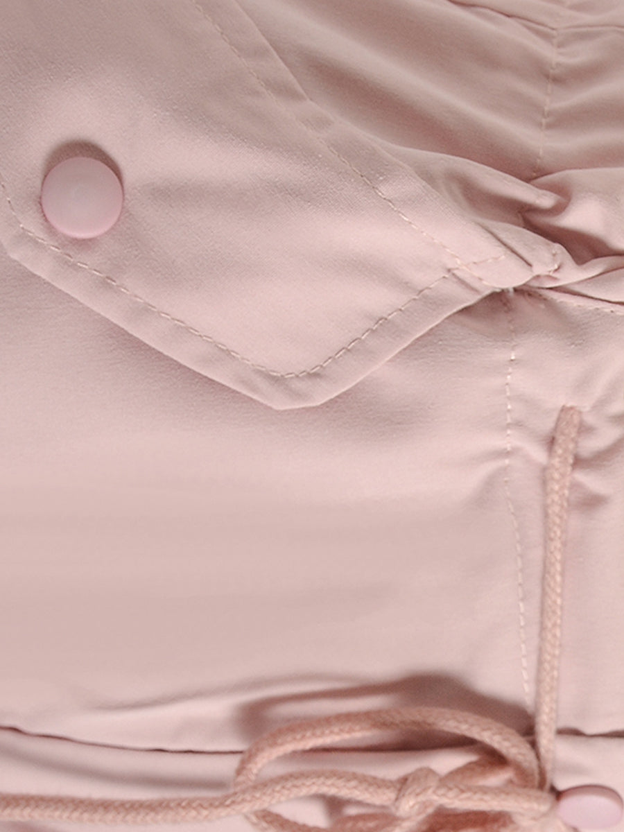 Pink Lace-up Pants