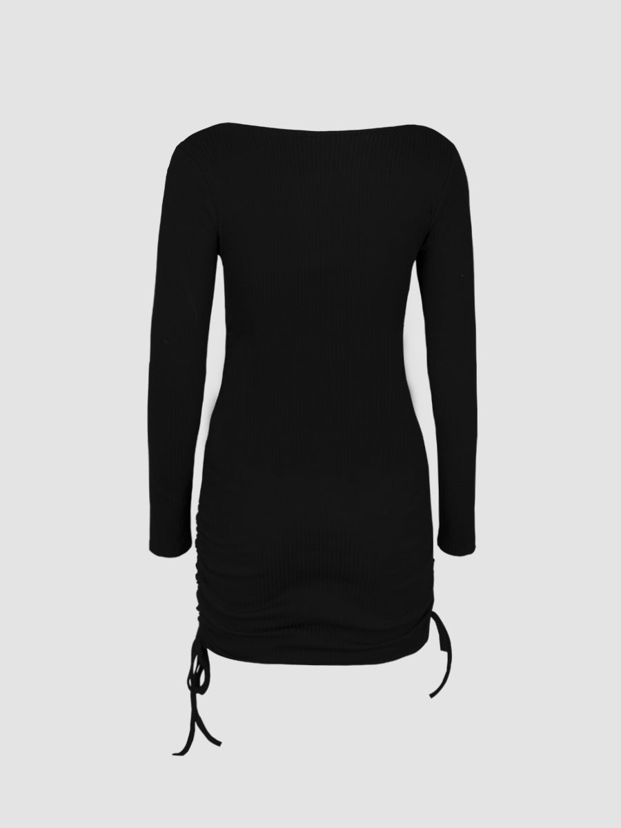 Drawstring Tight Dress