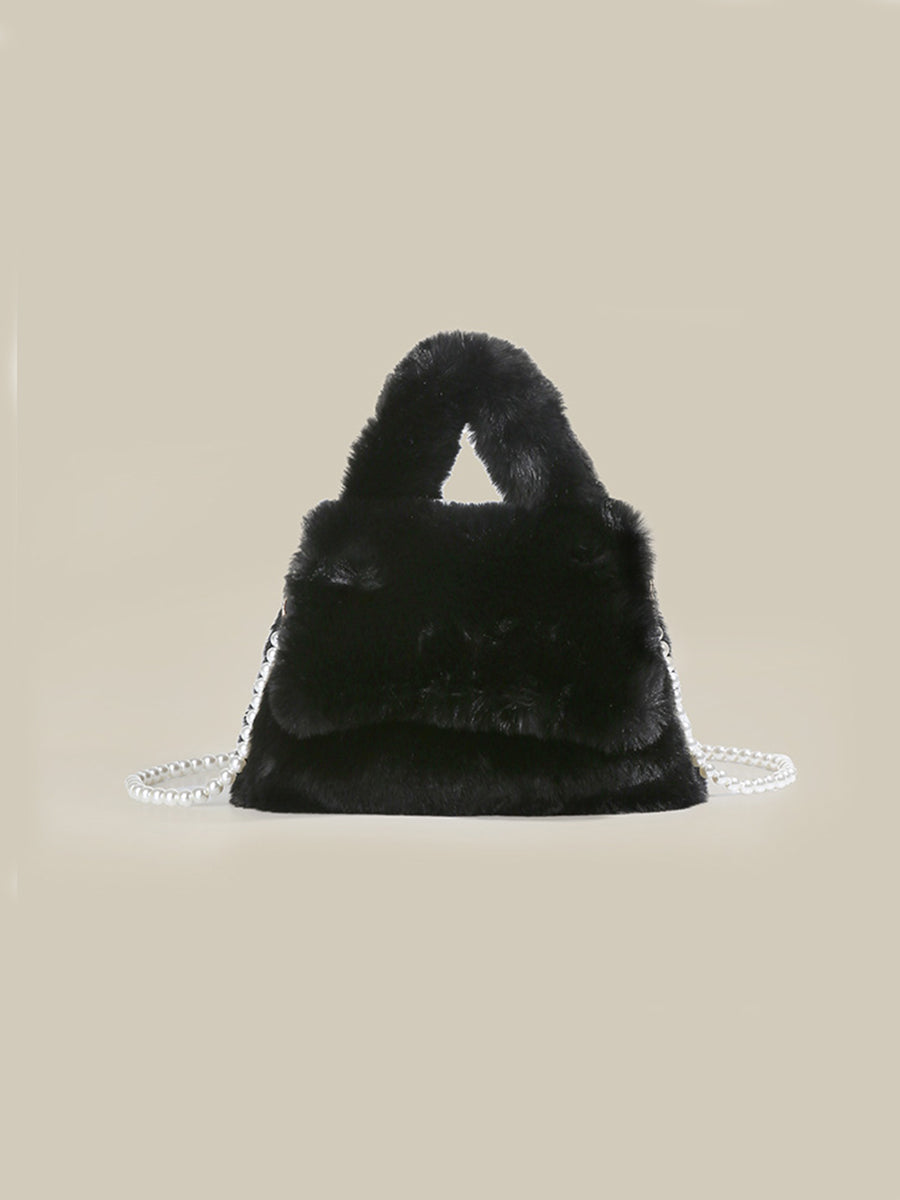 Solid Color Plush Bag