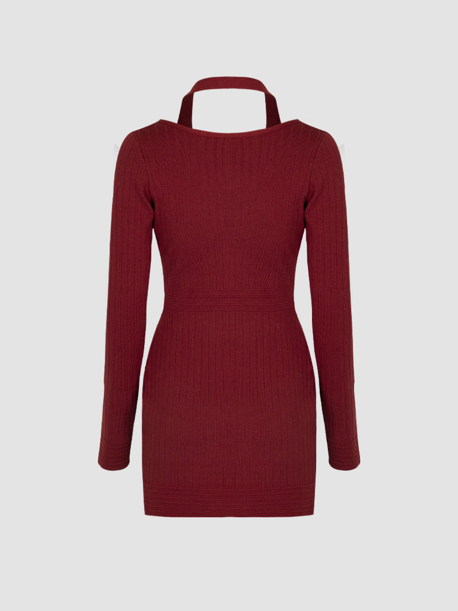 Hanging Neck Tight Dress