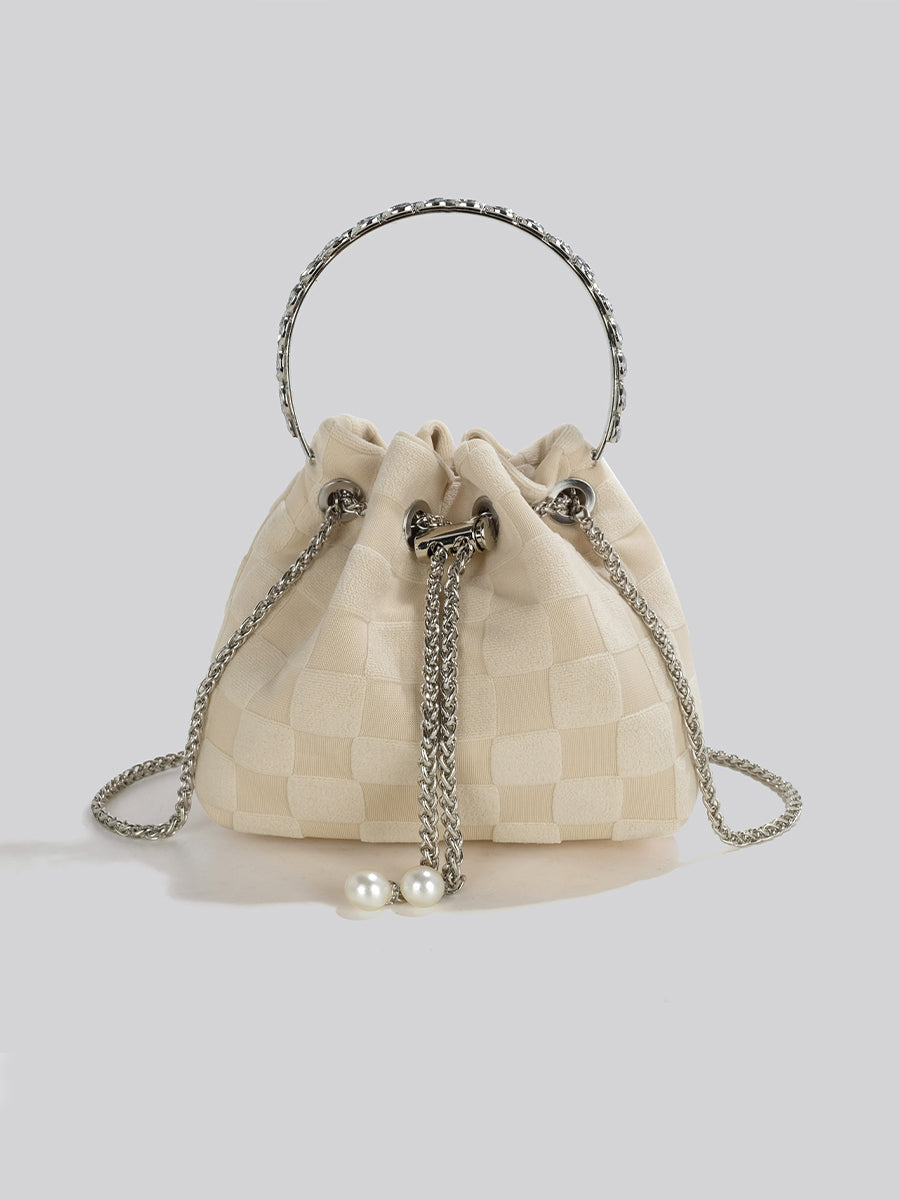 Checkered Handbag Crossbody Bag