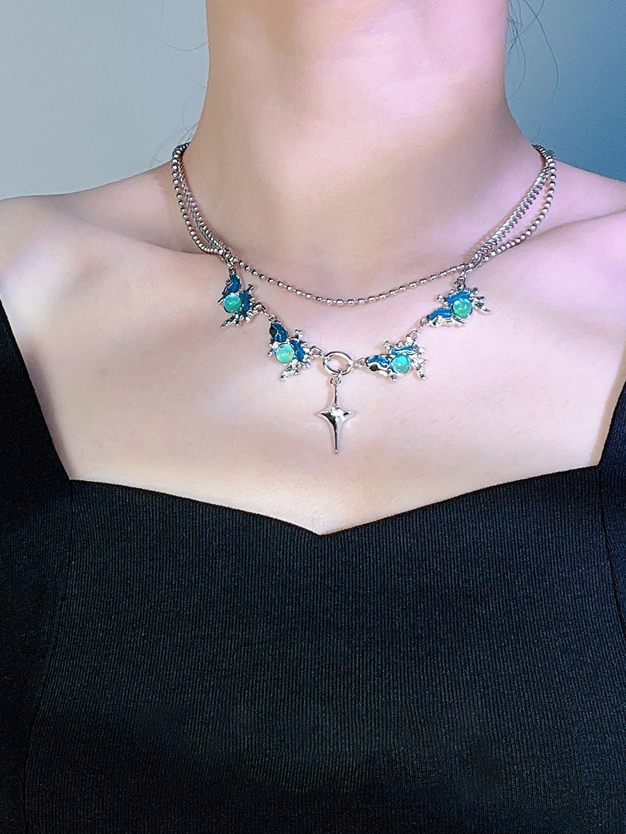 Blue Ocean Star Necklace