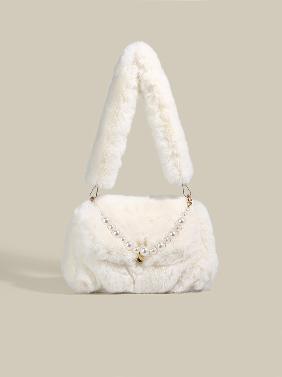 Pearls Plush Bag