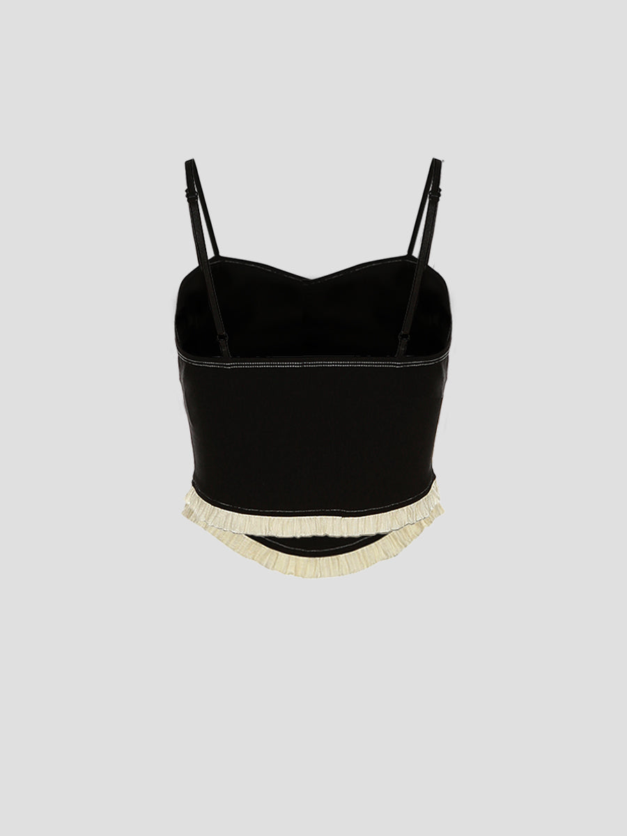 Puppy Splice Hem Cami Top