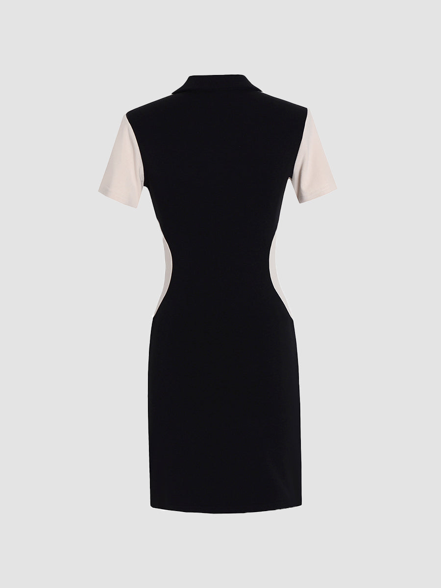 Patchwork Knitted Dress