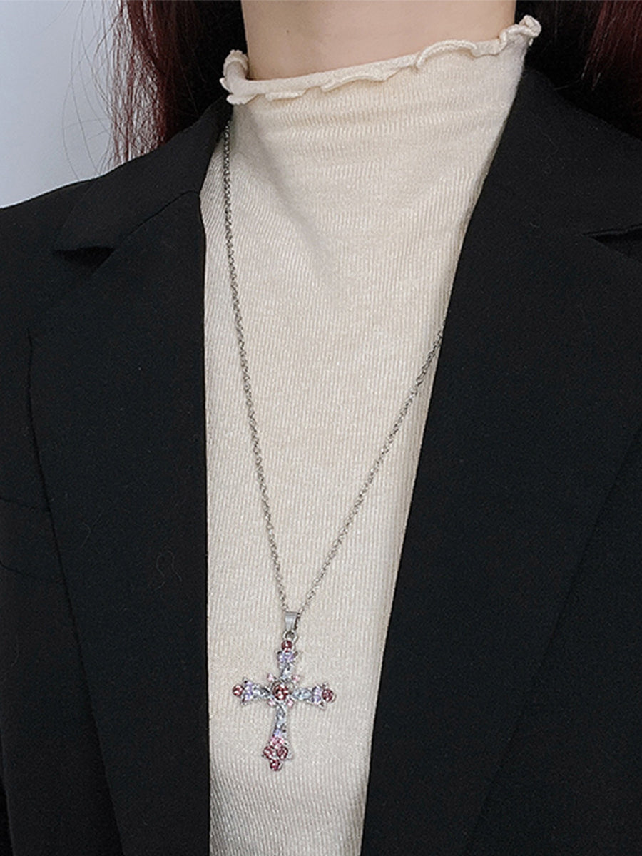 Vintage Gothic Cross Necklace