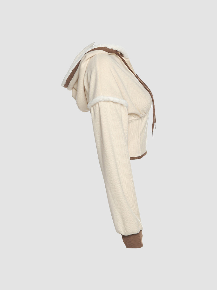 Hooded Drawstring Sweatshirt