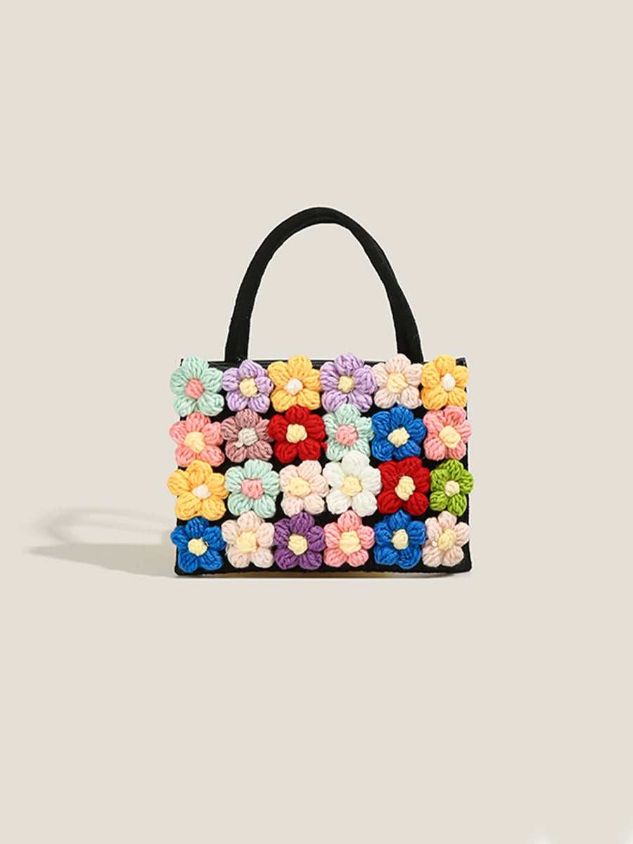Woven Flower Bag