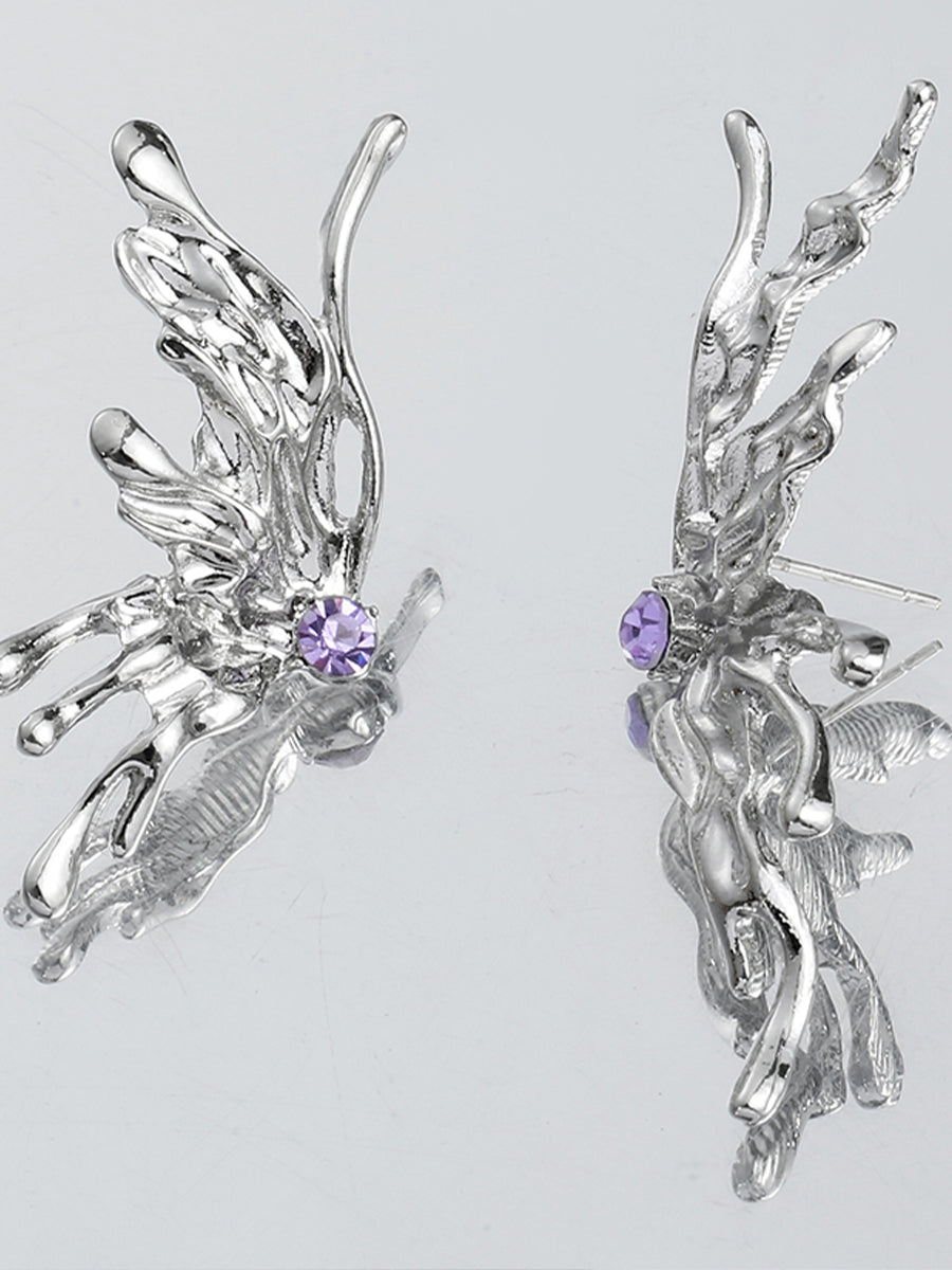 Asymmetrical Butterfly Earrings