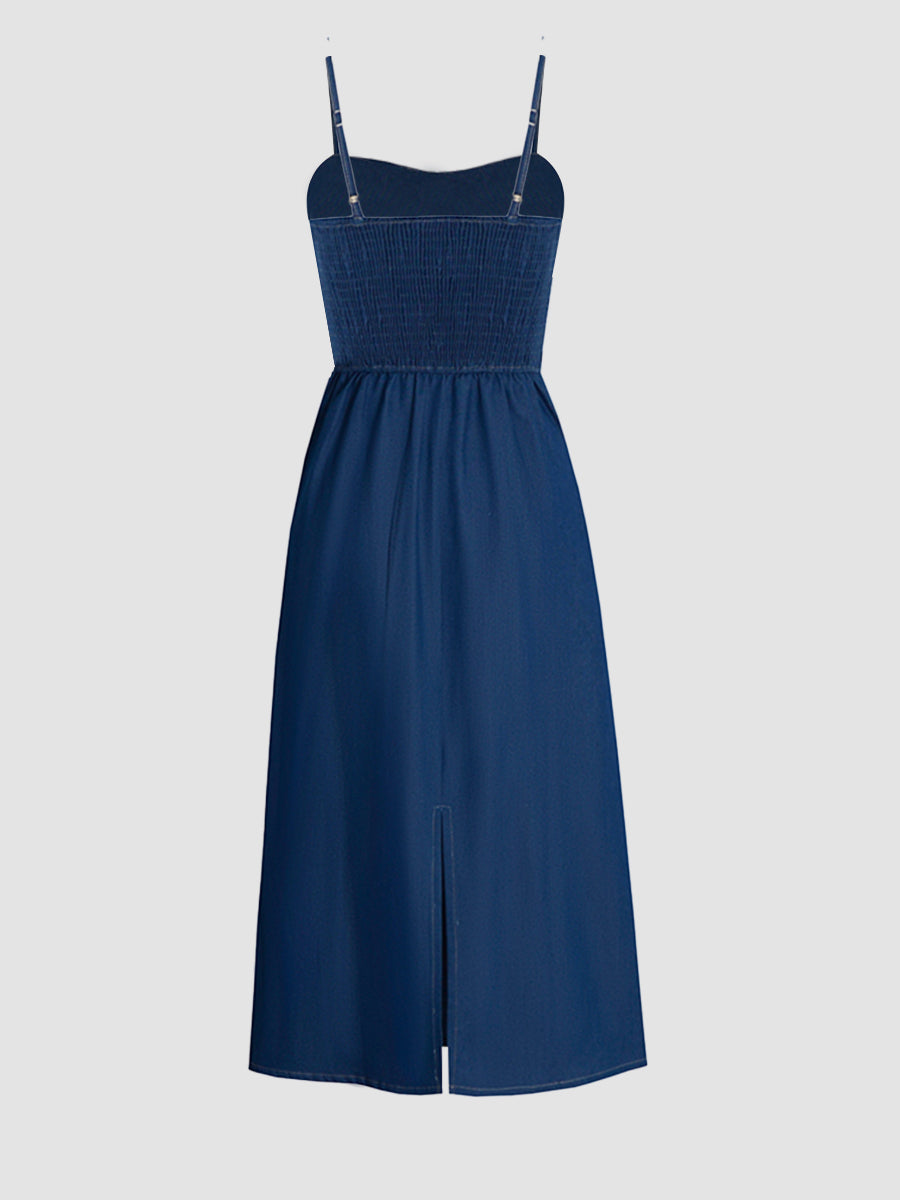 Denim Cami Midi Dress
