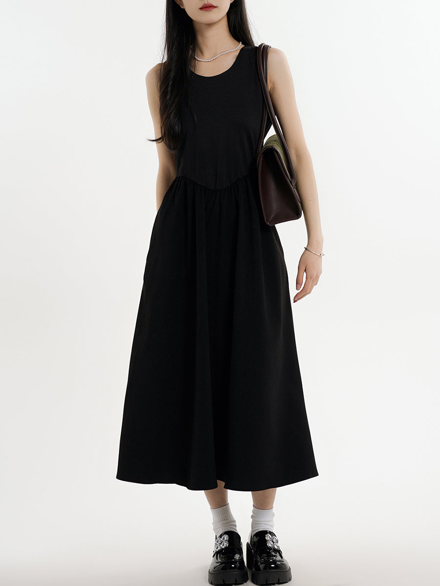 Sleeveless Midi Tank Dress