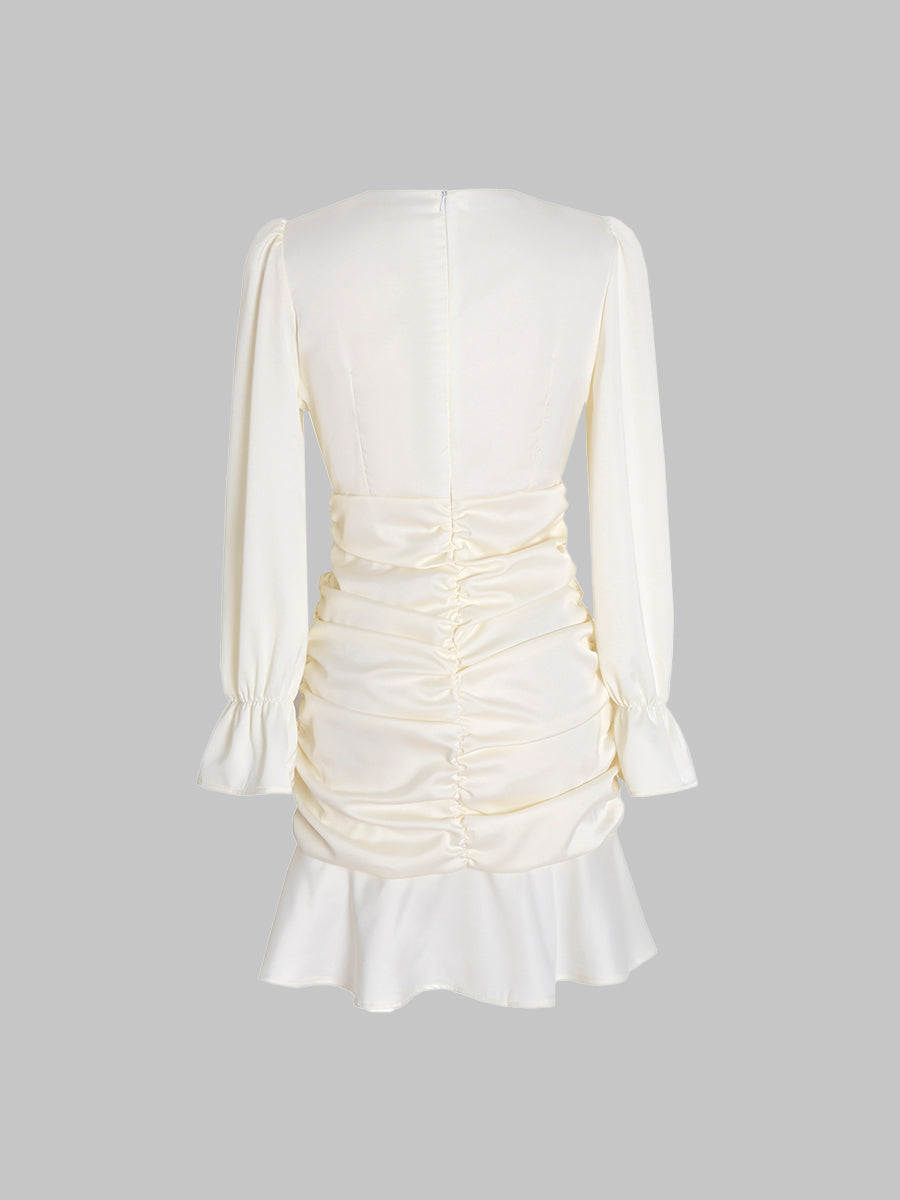 Cream Fairy Satin Dress