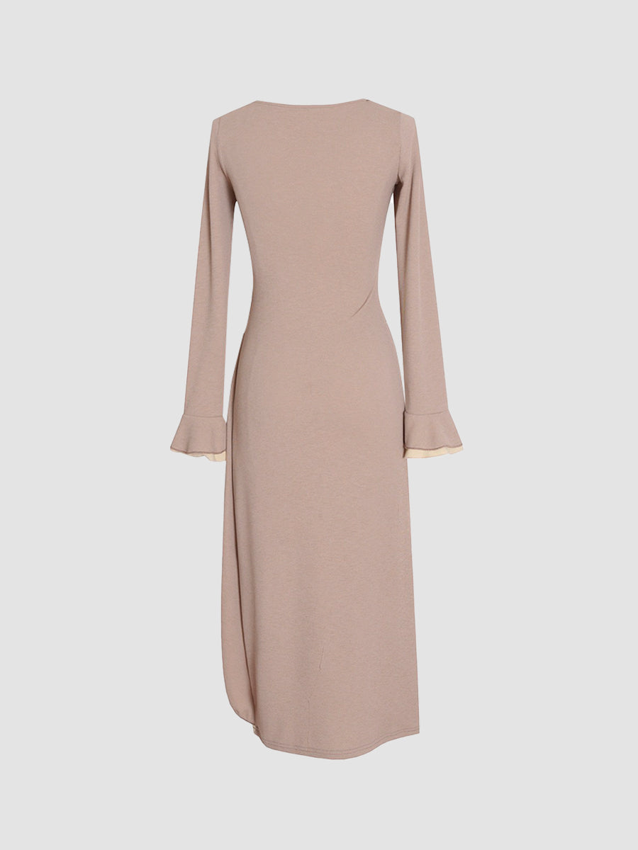 Elegant Fake Two Piece Midi Dress