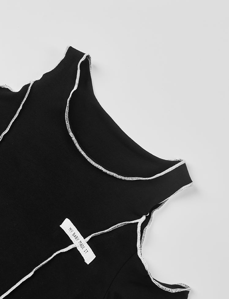 Hollow Shoulder Y2K Top