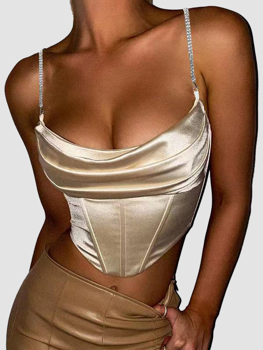 Velvet Folds Cami Top
